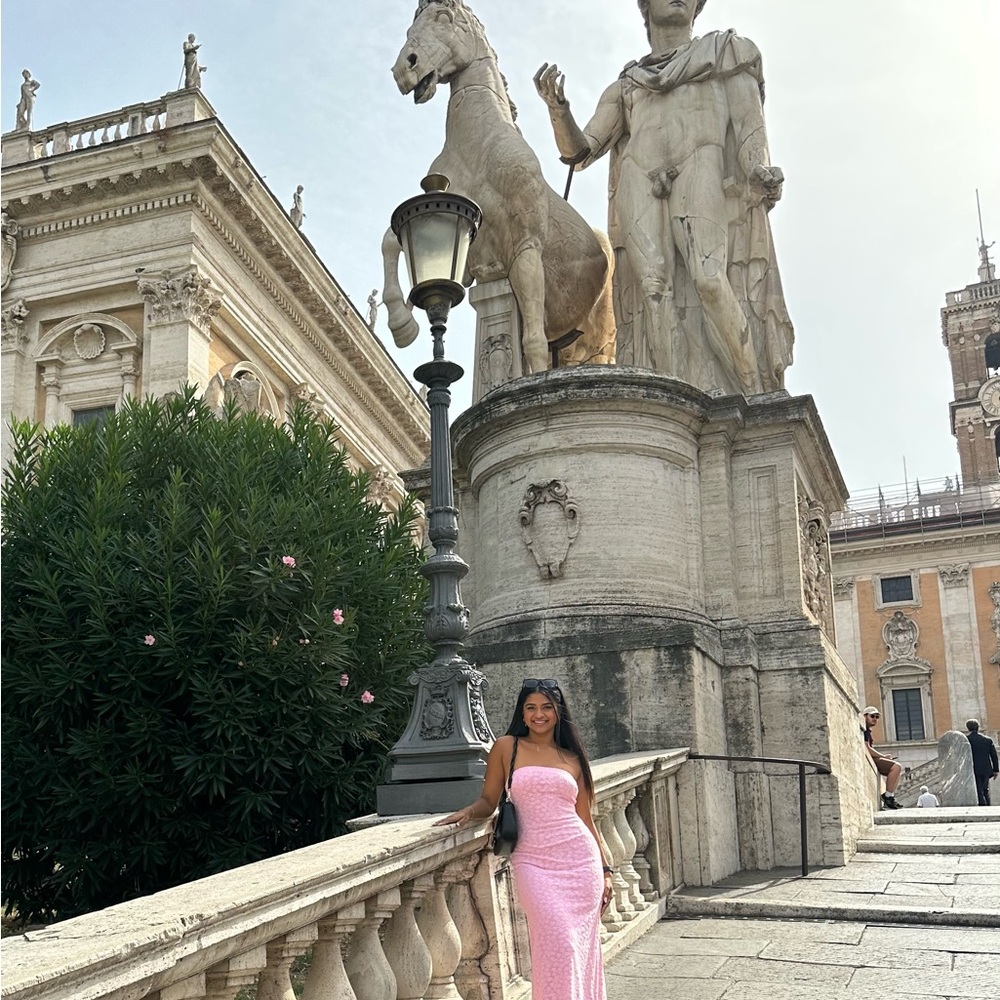 Elegant Pink Maxi Dress